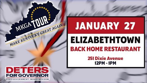 Deters for Governor | MKGA Tour | Back Home Restaurant | Elizabethtown