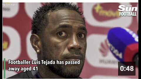 Panama’s all-time leading goal scorer Luis ‘Matador’ Tejada dies age 41 - Collapsed on the field