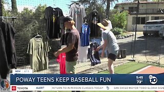 Teens in Poway give back through their love of baseball