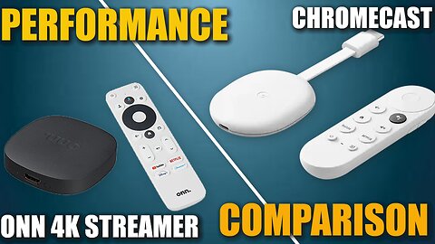 Chromecast With Google TV VS Onn 4k Streamer | Which Device is Faster? Hardware, Wifi, Benchmark