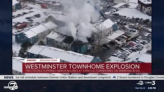 2 minor injuries reported after explosion at Westminster townhomes