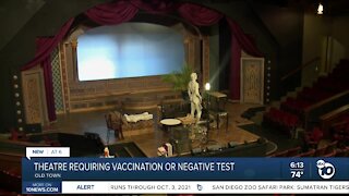 San Diego theater requiring vaccination or negative COVID-19 test