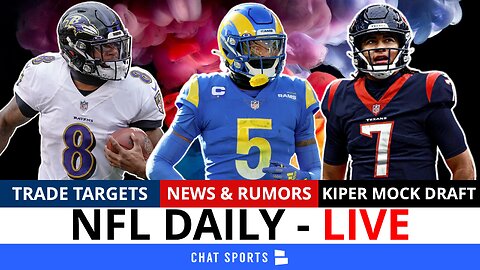 NFL Daily Live: Jalen Ramsey & Lamar Jackson Trade Rumors + Mel Kiper Mock Draft