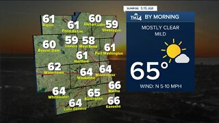 Southeast Wisconsin weather: Sunny, lows in the 60s Wednesday morning