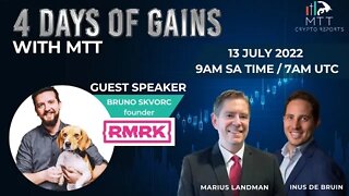 Do NOT MISS! 4 DAYS of GAINS - SPECIAL GUEST Bruno Skvorc from #rmrk