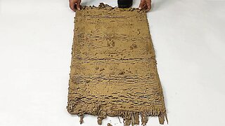 The dirtiest, small carpet covered in mud | ASMR satisfying carpet cleaning