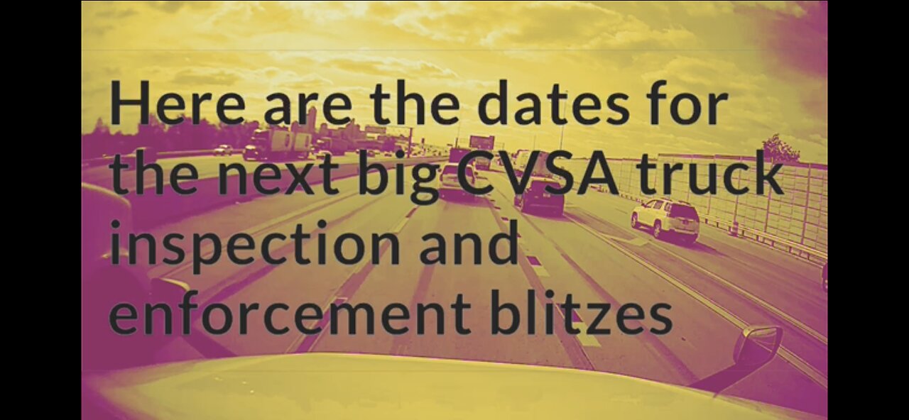 2024 scheduled inspections and blitz dates