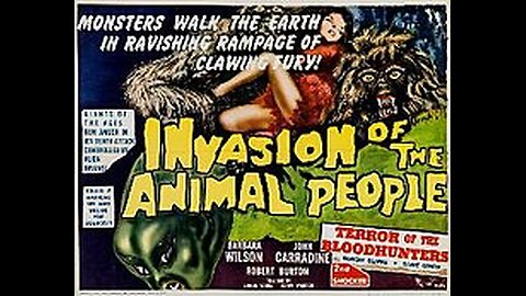 Invasion of the Animal People, 1959, Sci-fi Horror. Full HD Color.