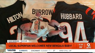 Bengals superfan welcomes Bengals baby