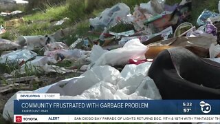 Community frustrated with nonstop littering along their sidewalk