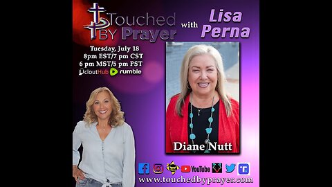 Touched By Prayer ~ Arise And Shine Walking In The Glory with Diane Nutt
