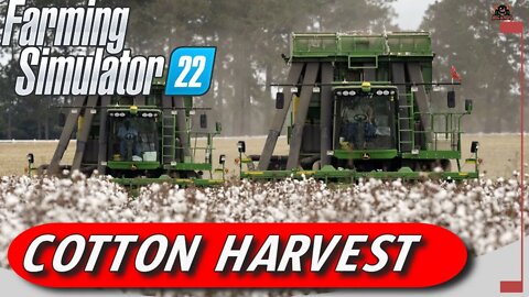 How to Harvest COTTON Big Money to be made // Farming Simulator 22