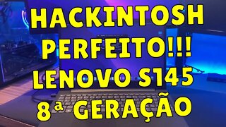 HACKINTOSH PERFEITO! INSTALANDO MACOS MONTEREY NO LENOVO (B)S145 I5-8265u OU i7-8565u DE 8ª GERAÇÃO.