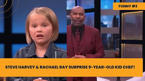 Steve Harvey & Rachael Ray Surprise 9-Year-Old Kid Chef!