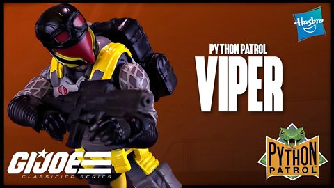 Hasbro G.I.JOE Classified Series Python Patrol Cobra Viper Figure Review @The Review Spot