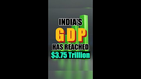 Remarkable Achievement for India | GDP crossed $3.75T Milestone