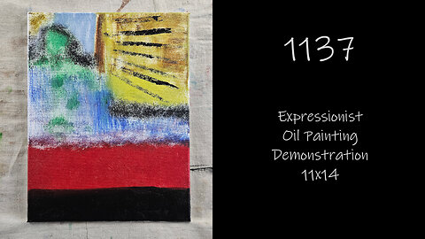 "1137" Expressionist Oil Painting Demonstration #forsale