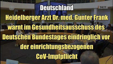 Dr. med Gunter Frank streitet für Impfpflicht-Opfer (27.04.2022)