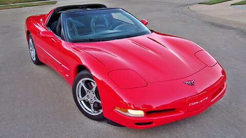 1999 Chevrolet Corvette 5.7L V8 LS1 Automatic Targa Top 40k Original Miles Torch Red