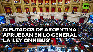 Diputados de Argentina aprueban en lo general la 'ley ómnibus' en medio de represión en las calles