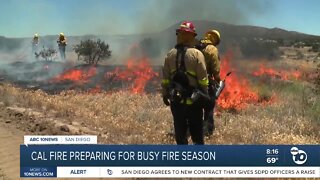 Cal Fire San Diego crews prep for busy wildfire season