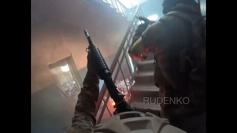 Footage from a found GoPro camera of a soldier of the Armed Forces of Ukraine in the city of Bakhmut
