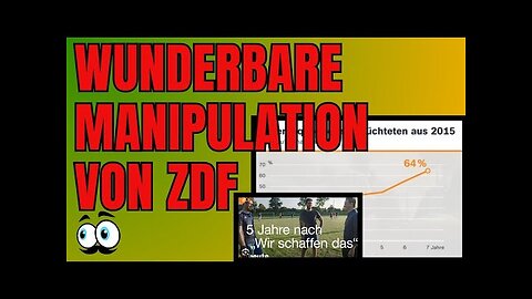 36% ohne Arbeit. ZDF liefert ein wunderbares Beispiel für Manipulation.@Andi wacht auf!🙈