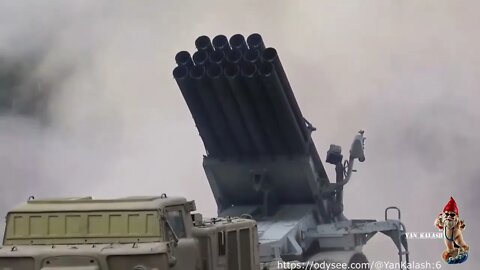 Ukraine. Opération de combat des systèmes de roquettes à lancement multiple Uragan