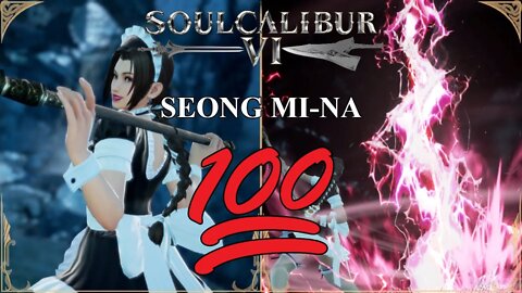 Seong Mi-na Combo 100%!! (sort of…) (SoulCalibur™ VI: Training)