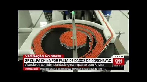 CNN afirma que a CHINA não permitiu que Doria divulgasse os dados que a ANVISA avisou desde novembro