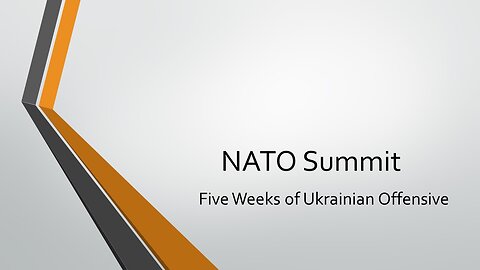 NATO Summit/Five Weeks of Ukrainian Offensive