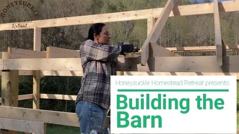 Building the barn for my horse, solar panels and batteries