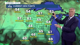 Air dries out Thursday night with lows in the 50s
