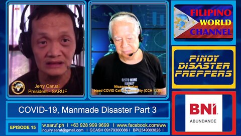 COVID-19, Manmade Disaster PART 3 - PINOY DISASTER PREPPERS EP#15
