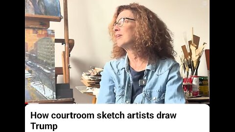 How courtroom sketch artist draw Trump
