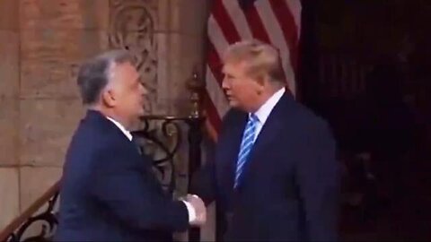 Trump and Melania spotted with Hungarian prime minister Viktor Orban at Mar-a-Lago