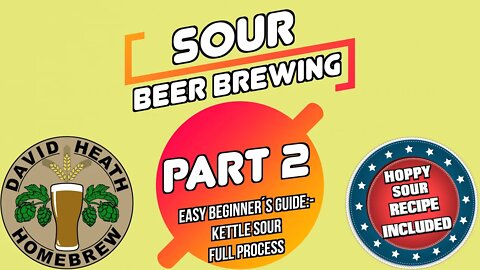 Sour Beer Brewing Beginners Guide 🍺 Part 2 Kettle Souring Hoppy Sour