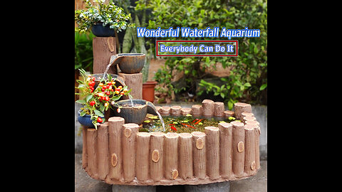 It's easy to do! diy - Waterfall aquarium decoration ideas