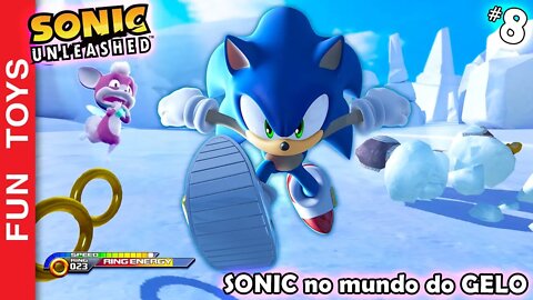 SONIC UNLEASHED #8 🔵 Uma BALEIA ajudou o SONIC a chegar ao FINAL DA FASE DE GELO em Holoska!!! 🌜🐺🔵