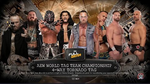AEW Full Gear 2023 Ricky Starks/Big Bill v LFI v FTR v Kings of The Black Throne for AEW Tag Titles