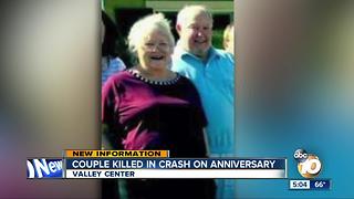 Couple killed in crash on anniversary