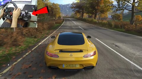 Mercedes AMG GTS Forza Horizon 4 gameplay Logitech g29