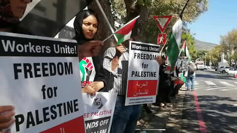 Watch: Palestine Solidarity Campaign picket outside Jewish Museum in Cape Town