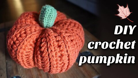 Cute Crochet Pumpkin Tutorial (DIY FALL DECOR!)