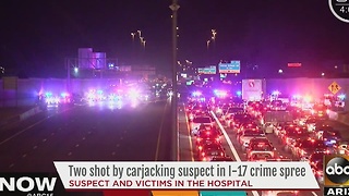 Suspect and victims still in hospital after I-17 shooting