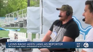 Lions radio crew adds Lang as sideline reporter