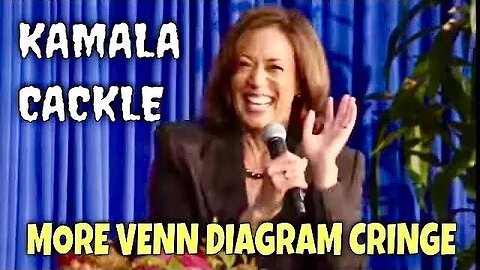 KAMALA Laughs Hysterically as She Once Again Shares her LOVE of Venn Diagrams 🤦‍♂️