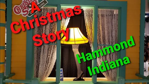 A Christmas Story display Hammond Indiana visitors center.. 2021