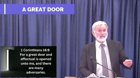 God's open door - will you step in?