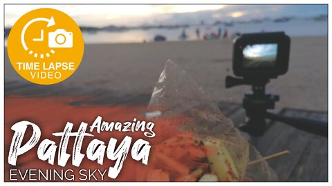 AMAZING SUNSET TIME-LAPSE FROM PATTAYA BEACH ROAD THAILAND